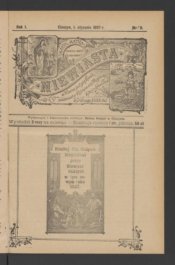 Niewiasta. Rok&nbsp;1, 1897, numer&nbsp;9
