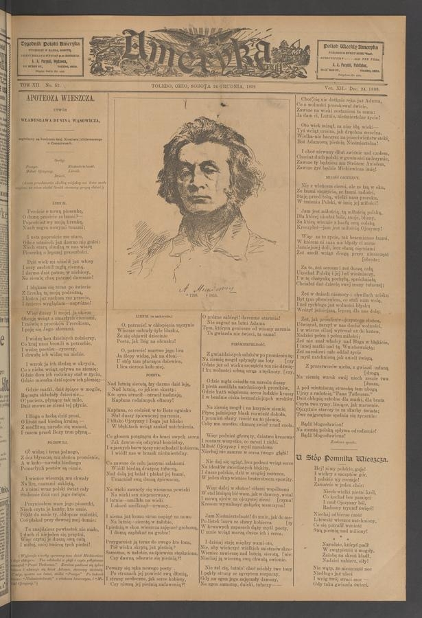 Ameryka. Tom 12, 1898, numer 52