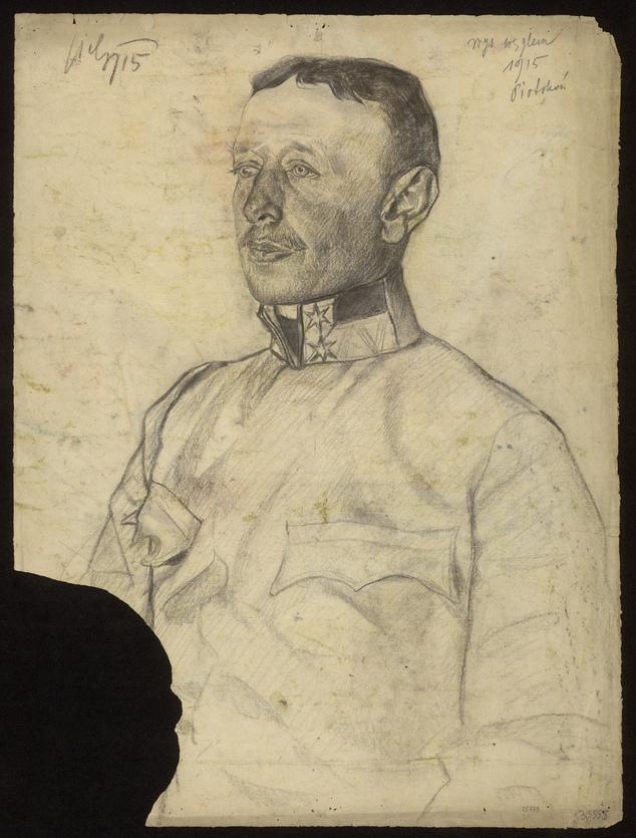 Portret austriackiego podpułkownika, Piotrków 1915
